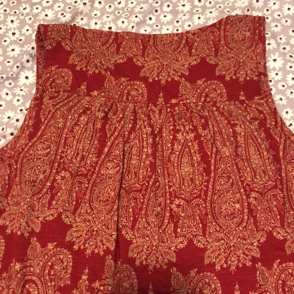 Lucky Brand Embroidered Woven Mix Tank Blouse Womens Size M - Picture 11 of 13